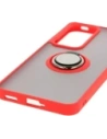 Hurtownia GSM - Bizon Case Hybrid Ring Oppo Reno 12 Pro füstös piros kerettel - BIZ6916 - {ean13} - Hurt