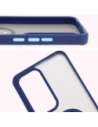 Hurtownia GSM - Etui s úchytem na prst Bizon Case Hybrid Ring pro Oppo Reno 12 Pro kouřové s modrým rámem - BIZ6917 - {ean13} - Hurt
