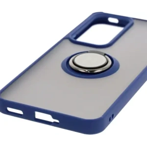 Hurtownia GSM - Bizon Case Hybrid Gyűrű Oppo Reno 12 Pro füstös színben, tengerészkék kerettel - BIZ6917 - {ean13} - Hurt