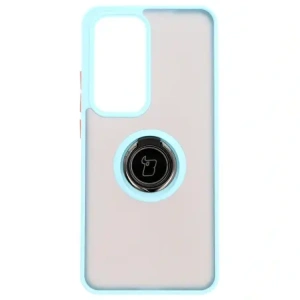 Hurtownia GSM - Bizon Case Hybrid Gyűrű Oppo Reno 12 Pro füstös színben, világoskék kerettel - BIZ6918 - {ean13} - Hurt