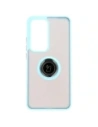 Hurtownia GSM - Bizon Case Hybrid Ring Oppo Reno 12 Pro fumuriu cu un cadru de culoare albastru deschis - BIZ6918 - {ean13} - Hurt