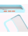 Hurtownia GSM - Bizon Case Hybrid Gyűrű Oppo Reno 12 Pro füstös színben, világoskék kerettel - BIZ6918 - {ean13} - Hurt