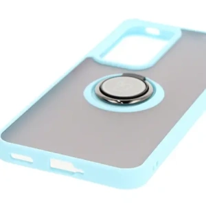 Hurtownia GSM - Bizon Case Hybrid Gyűrű Oppo Reno 12 Pro füstös színben, világoskék kerettel - BIZ6918 - {ean13} - Hurt