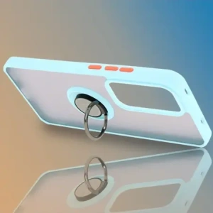 Hurtownia GSM - Bizon Case Hybrid Gyűrű Oppo Reno 12 Pro füstös színben, világoskék kerettel - BIZ6918 - {ean13} - Hurt