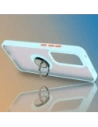 Hurtownia GSM - Pouzdro s úchopem na prst Bizon Case Hybrid Ring pro Oppo Reno 12 Pro kouřové s světle modrým rámečkem - BIZ6918 - {ean13} - Hurt