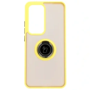 Hurtownia GSM - Bizon Case Hybrid Gyűrű Oppo Reno 12 Pro füstös sárga kerettel - BIZ6919 - {ean13} - Hurt