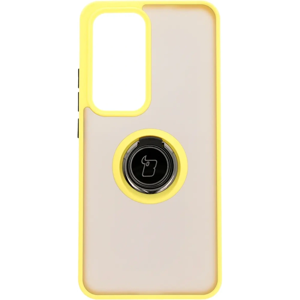 Hurtownia GSM - Bizon Case Hybrid Gyűrű Oppo Reno 12 Pro füstös sárga kerettel - BIZ6919 - {ean13} - Hurt