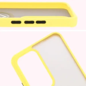 Hurtownia GSM - Bizon Case Hybrid Gyűrű Oppo Reno 12 Pro füstös sárga kerettel - BIZ6919 - {ean13} - Hurt