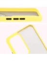Wholesale Bizon Case Hybrid Ring Oppo Reno 12 Pro smoky with a yellow frame - BIZ6919 - {ean13} - Hurt