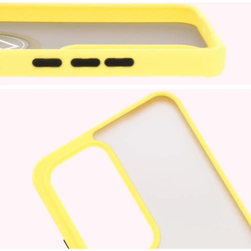 Hurtownia GSM - Bizon Case Hybrid Gyűrű Oppo Reno 12 Pro füstös sárga kerettel - BIZ6919 - {ean13} - Hurt