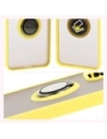 Wholesale Bizon Case Hybrid Ring Oppo Reno 12 Pro smoky with a yellow frame - BIZ6919 - {ean13} - Hurt