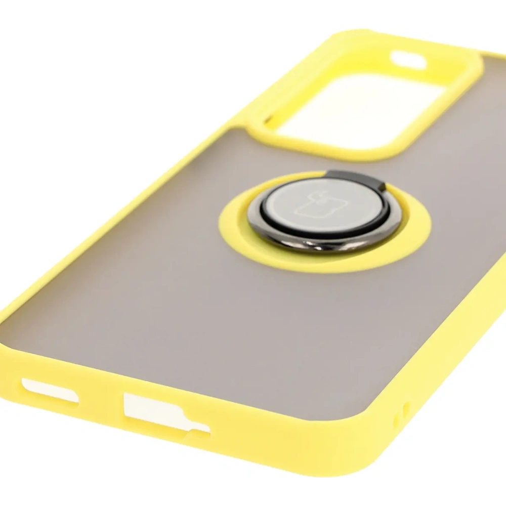 Hurtownia GSM - Bizon Case Hybrid Gyűrű Oppo Reno 12 Pro füstös sárga kerettel - BIZ6919 - {ean13} - Hurt