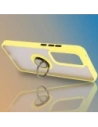 Wholesale Bizon Case Hybrid Ring Oppo Reno 12 Pro smoky with a yellow frame - BIZ6919 - {ean13} - Hurt
