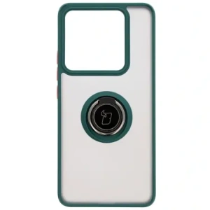 Wholesale Bizon Case Hybrid Ring Xiaomi 14T Pro smoky with a dark green frame - BIZ6920 - {ean13} - Hurt