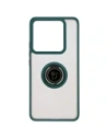 Hurtownia GSM - Etui s úchopem na prst Bizon Case Hybrid Ring pro Xiaomi 14T Pro kouřové s tmavě zeleným rámečkem - BIZ6920 - {ean13} - Hurt