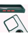 Hurtownia GSM - Etui s úchopem na prst Bizon Case Hybrid Ring pro Xiaomi 14T Pro kouřové s tmavě zeleným rámečkem - BIZ6920 - {ean13} - Hurt
