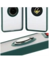 Hurtownia GSM - Etui s úchopem na prst Bizon Case Hybrid Ring pro Xiaomi 14T Pro kouřové s tmavě zeleným rámečkem - BIZ6920 - {ean13} - Hurt