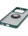 Hurtownia GSM - Etui s úchopem na prst Bizon Case Hybrid Ring pro Xiaomi 14T Pro kouřové s tmavě zeleným rámečkem - BIZ6920 - {ean13} - Hurt