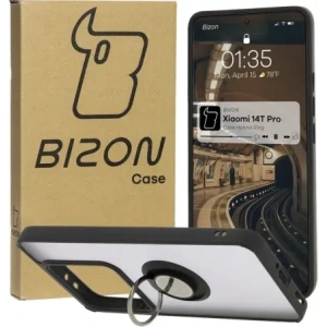 Hurtownia GSM - Bizon Case Hybrid Gyűrű Xiaomi 14T Pro füstös fekete kerettel - BIZ6921 - {ean13} - Hurt