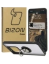 Etui s úchytem na prst Bizon Case Hybrid Ring pro Xiaomi 14T Pro kouřové s černým rámečkem