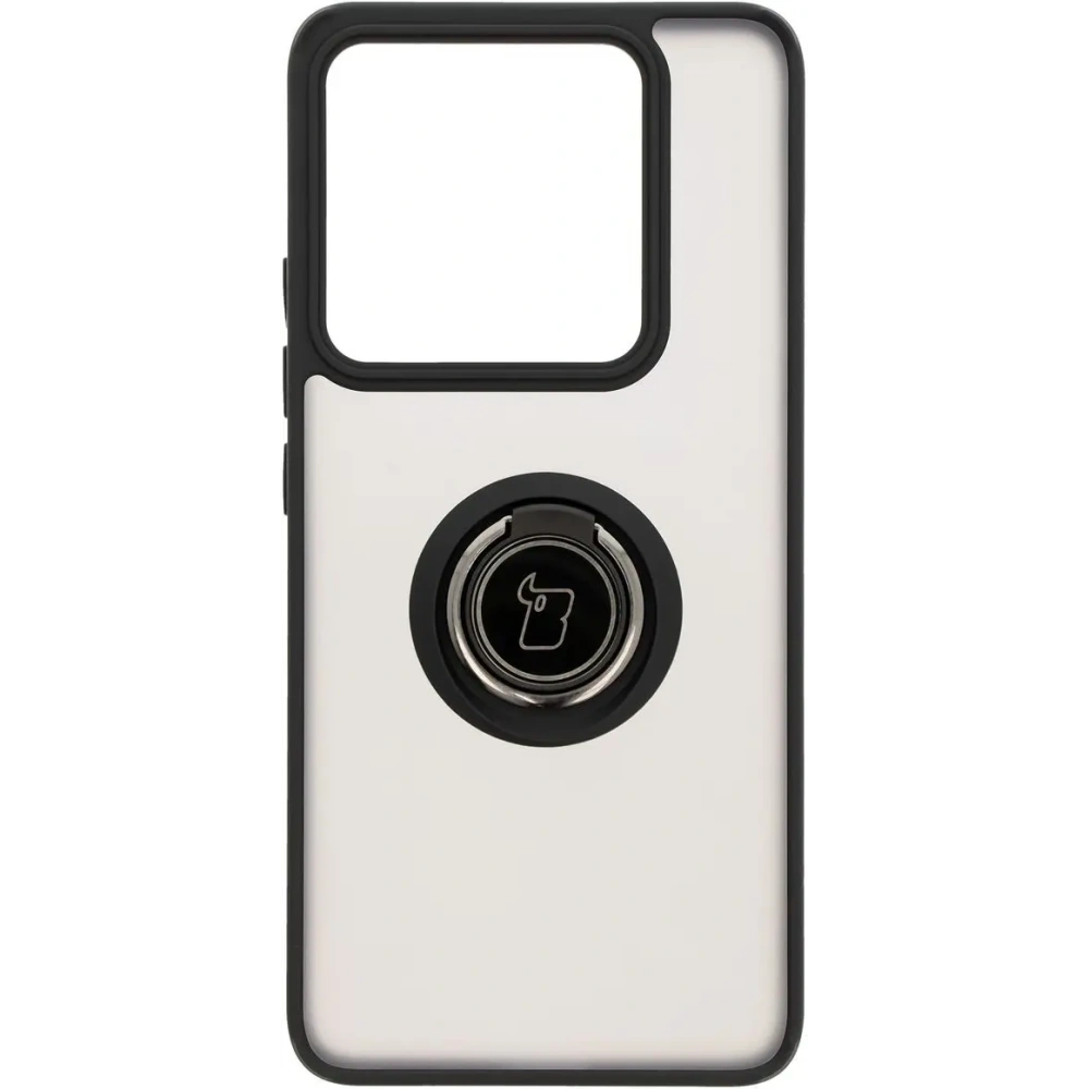 Hurtownia GSM - Etui s úchytem na prst Bizon Case Hybrid Ring pro Xiaomi 14T Pro kouřové s černým rámečkem - BIZ6921 - {ean13} - Hurt