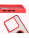 Hurtownia GSM - Etui s úchytem na prst Bizon Case Hybrid Ring pro Xiaomi 14T Pro kouřové s červeným rámečkem - BIZ6922 - {ean13} - Hurt