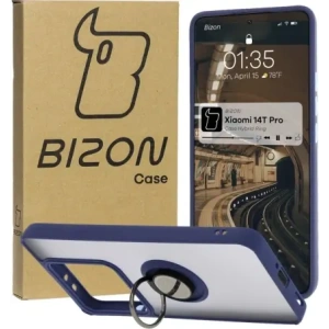 Hurtownia GSM - Bizon Case Hybrid Ring Xiaomi 14T Pro füstös színben, sötétkék kerettel - BIZ6923 - {ean13} - Hurt