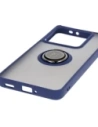 Hurtownia GSM - Bizon Case Hybrid Ring Xiaomi 14T Pro fumuriu cu un cadru bleu marin - BIZ6923 - {ean13} - Hurt