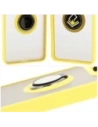 Hurtownia GSM - Bizon Case Hybrid Ring Xiaomi 14T Pro fumuriu cu un cadru galben - BIZ6925 - {ean13} - Hurt