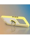 Hurtownia GSM - Etui s úchopem na prst Bizon Case Hybrid Ring do Xiaomi 14T Pro kouřové s žlutým rámečkem - BIZ6925 - {ean13} - Hurt