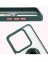 Hurtownia GSM - Etui s úchopem na prst Bizon Case Hybrid Ring pro Xiaomi 14T kouřové s tmavě zeleným rámem - BIZ6926 - {ean13} - Hurt