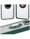 Hurtownia GSM - Etui s úchopem na prst Bizon Case Hybrid Ring pro Xiaomi 14T kouřové s tmavě zeleným rámem - BIZ6926 - {ean13} - Hurt
