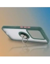 Hurtownia GSM - Etui s úchopem na prst Bizon Case Hybrid Ring pro Xiaomi 14T kouřové s tmavě zeleným rámem - BIZ6926 - {ean13} - Hurt