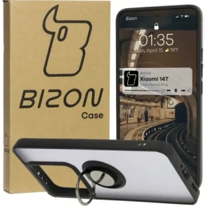 Hurtownia GSM - Bizon Case Hybrid Ring Xiaomi 14T füstös fekete kerettel - BIZ6927 - {ean13} - Hurt