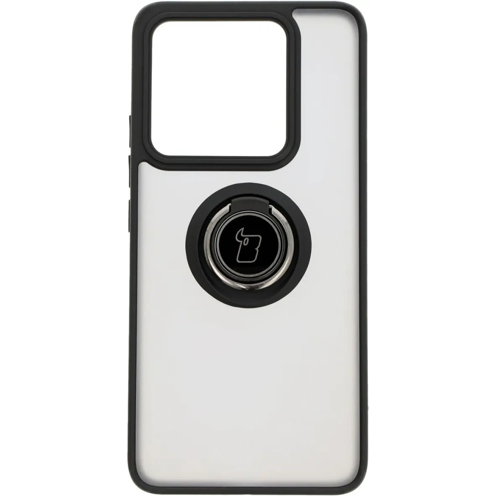 Hurtownia GSM - Etui s úchopem na prst Bizon Case Hybrid Ring do Xiaomi 14T kouřové s černým rámem - BIZ6927 - {ean13} - Hurt