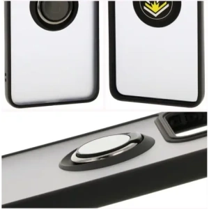 Hurtownia GSM - Bizon Case Hybrid Ring Xiaomi 14T fumuriu cu un cadru negru - BIZ6927 - {ean13} - Hurt