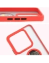 Hurtownia GSM - Bizon Case Hybrid Ring Xiaomi 14T fumuriu cu un cadru roșu - BIZ6928 - {ean13} - Hurt