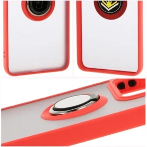 Hurtownia GSM - Bizon Case Hybrid Ring Xiaomi 14T füstös piros kerettel - BIZ6928 - {ean13} - Hurt