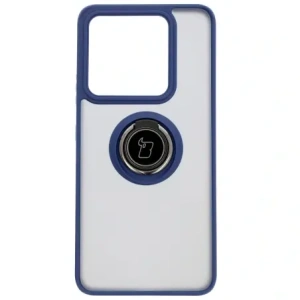 Hurtownia GSM - Bizon Case Hybrid Ring Xiaomi 14T füstös, tengerészkék kerettel - BIZ6929 - {ean13} - Hurt