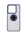 Wholesale Bizon Case Hybrid Ring Xiaomi 14T smoky with a navy blue frame - BIZ6929 - {ean13} - Hurt