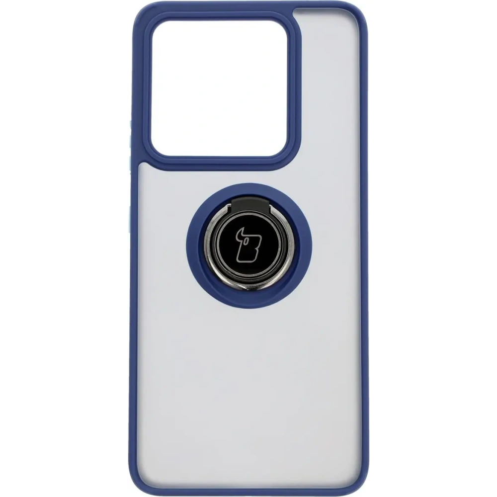 Wholesale Bizon Case Hybrid Ring Xiaomi 14T smoky with a navy blue frame - BIZ6929 - {ean13} - Hurt
