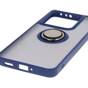 Hurtownia GSM - Bizon Case Hybrid Ring Xiaomi 14T fumuriu cu un cadru albastru închis - BIZ6929 - {ean13} - Hurt
