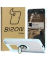 Bizon Case Hybrid Ring Xiaomi 14T smoky with a light blue frame