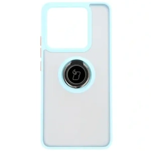 Hurtownia GSM - Bizon Case Hybrid Ring Xiaomi 14T füstös színben, világoskék kerettel - BIZ6930 - {ean13} - Hurt