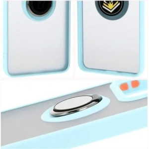 Hurtownia GSM - Bizon Case Hybrid Ring Xiaomi 14T füstös színben, világoskék kerettel - BIZ6930 - {ean13} - Hurt