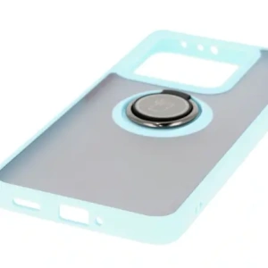 Hurtownia GSM - Bizon Case Hybrid Ring Xiaomi 14T fumuriu cu un cadru bleu deschis - BIZ6930 - {ean13} - Hurt