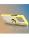 Wholesale Bizon Case Hybrid Ring Xiaomi 14T smoky with a yellow frame - BIZ6931 - {ean13} - Hurt
