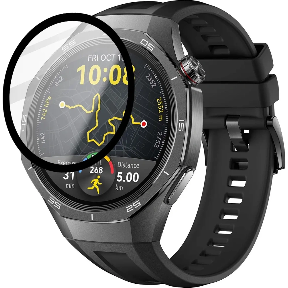 Wholesale Bizon Glass Watch Edge Hybrid Huawei Watch GT 5 Pro 46 mm black - BIZ6932 - {ean13} - Hurt