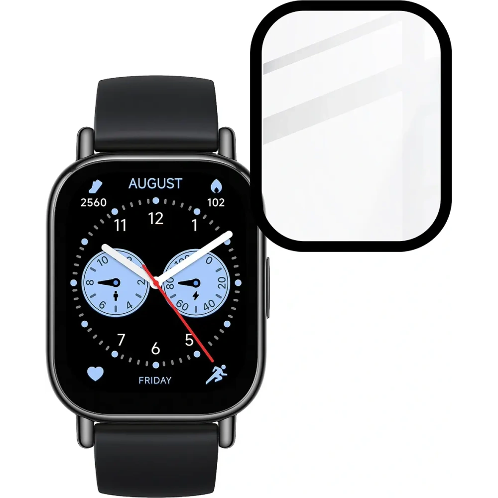Wholesale Bizon Glass Watch Edge Hybrid Xiaomi Redmi Watch 5 Lite black - BIZ6933 - {ean13} - Hurt