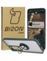 Hurtownia GSM - Bizon Case Hybrid Ring Oppo Reno 12 rauchig mit einem dunkelgrünen Rahmen - BIZ6935 - {ean13} - Hurt